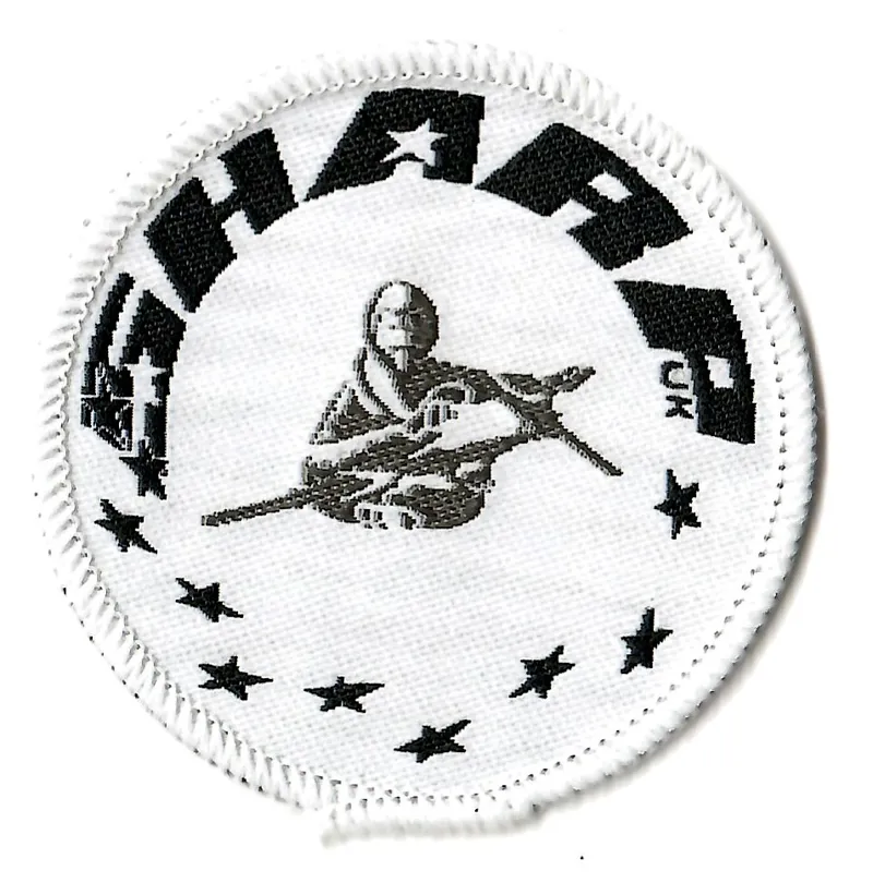 Sharp UK BMX Sew On Patch in White NOS 1980s