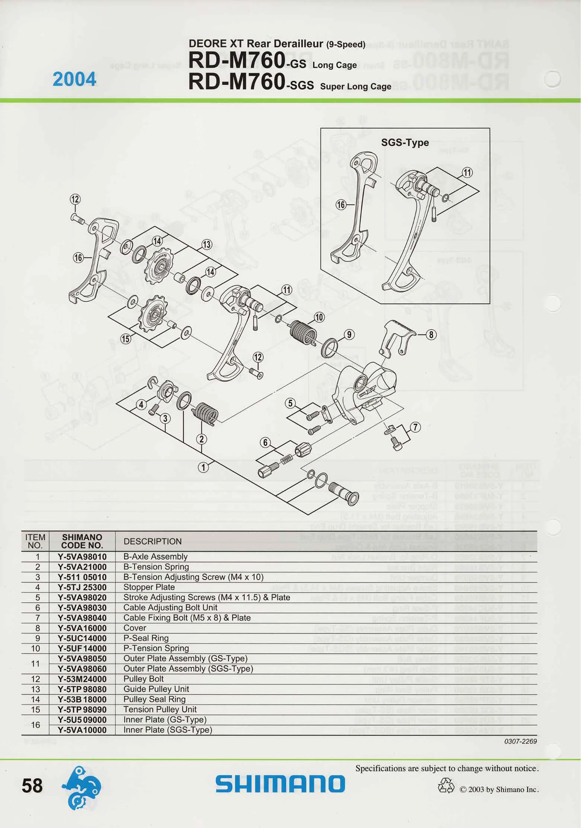 Shimano XT M760 Rapid Rise Mega Speed SGS Long Cage Rear
