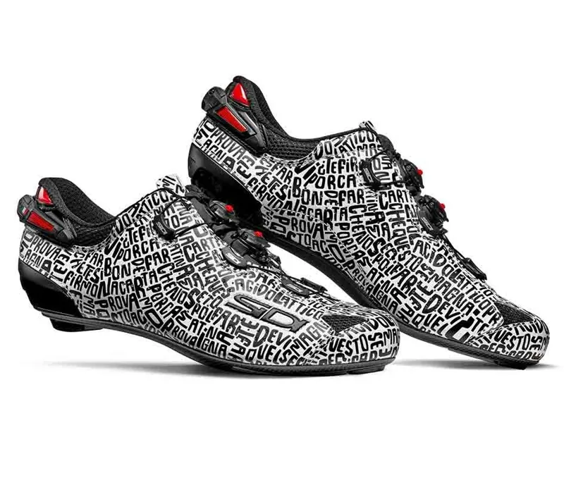 Sidi Scarpe Shot 2 DZero Road Shoes in Limited Edition Black White Print size 46-1