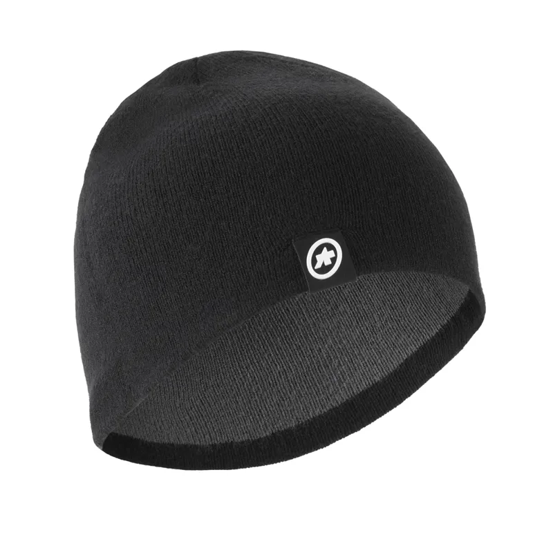 Assos Signature Podium Evo Reversable Beanie in Black-1