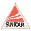 Suntour BMX Sew On Patch in White NOS 1980s
