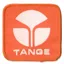 Tange BMX Sew On Patch in Orange NOS 1980s
