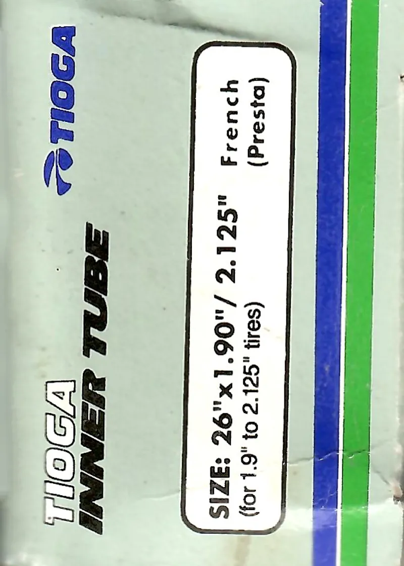 Tioga 26 x 1.9-2.125 MTB 30mm Presta Valve Inner Tube