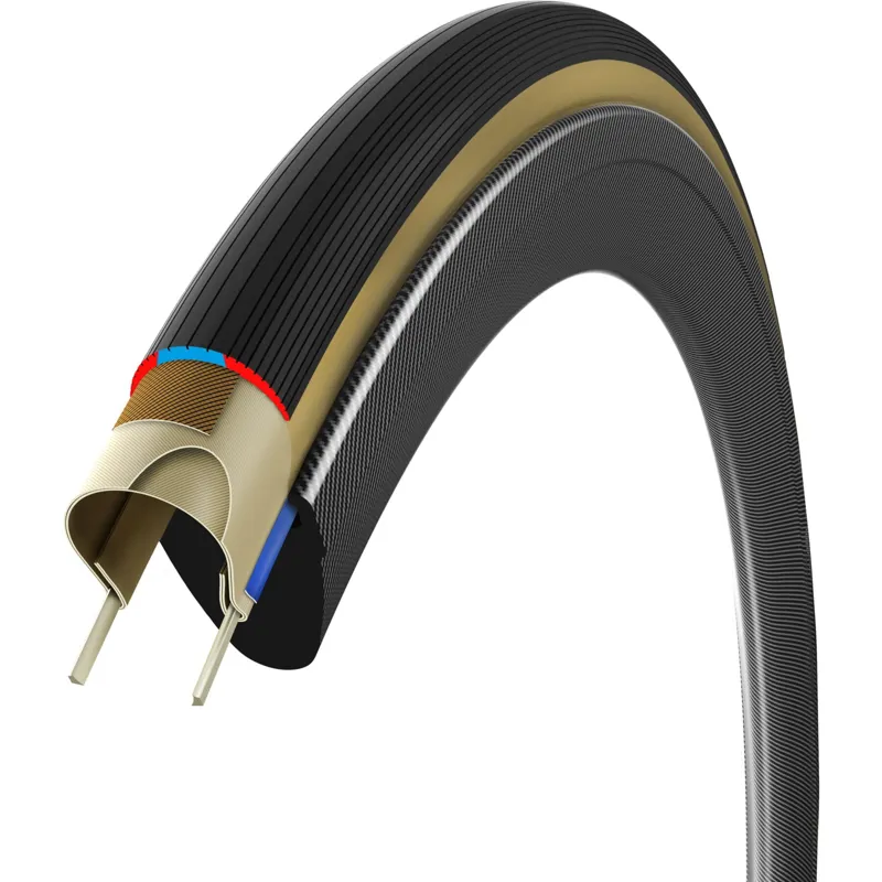Vittoria Corsa Pro TLR Tubeless Ready Road Tyre in Tan-1