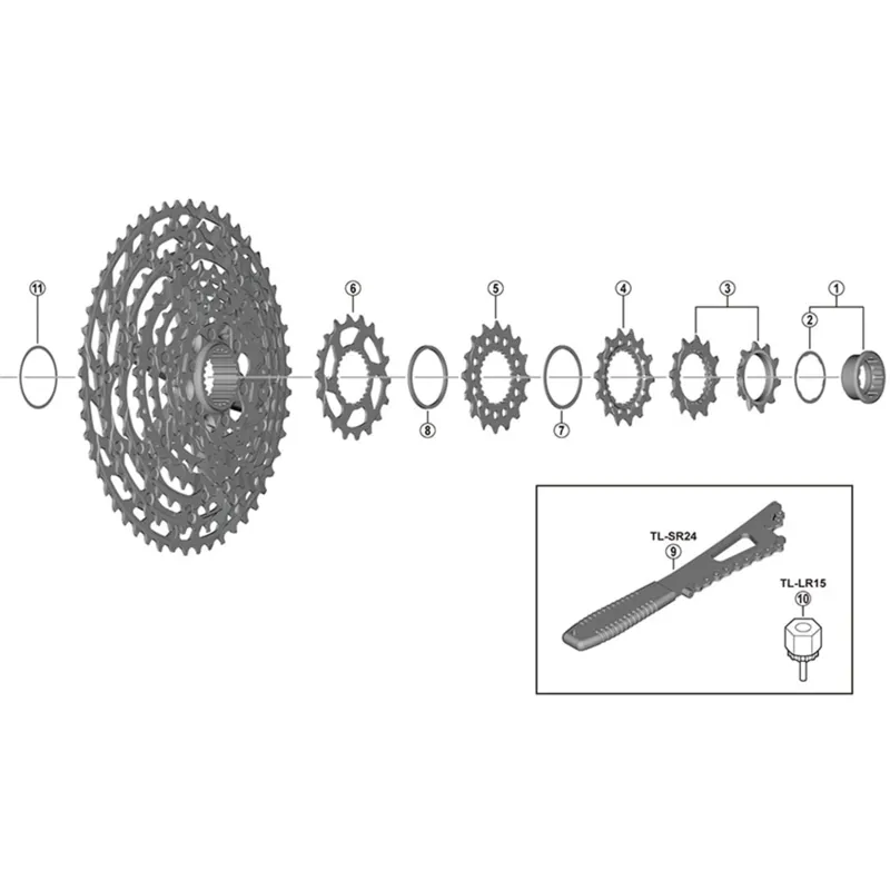 Shimano SLX Micro Spline Cassette Lock Ring-2