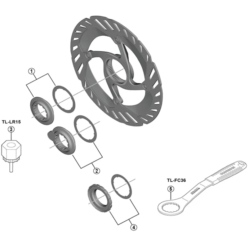 Shimano EW-SS302 E-Bike Disc Lock Ring with Magnet-1