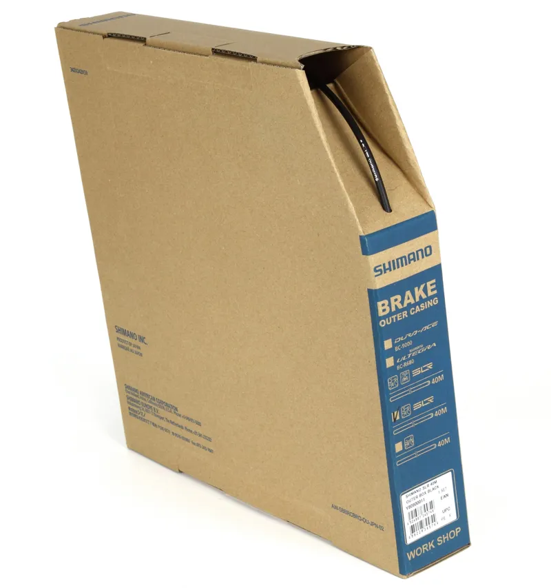 Shimano SLR Outer 5mm Brake Cable in Black Workshop Box of 40 Meters