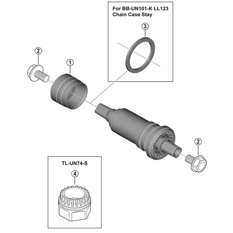 Shimano UN74S Cartridge Bottom Bracket Cup Installation Tool-1