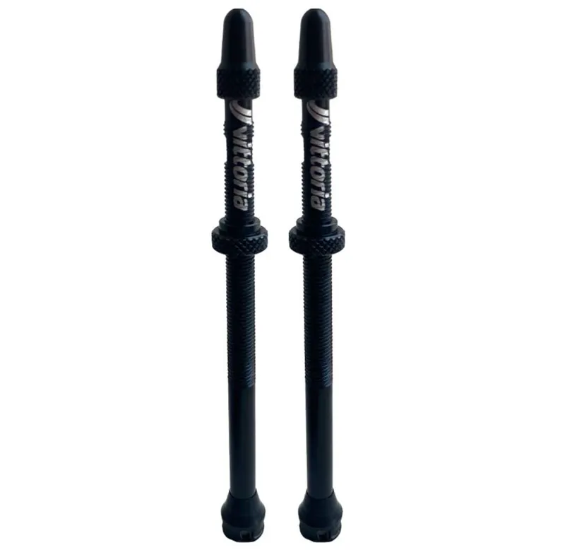 Vittoria 80mm Multiway Tubeless Alloy Valve Set in Black