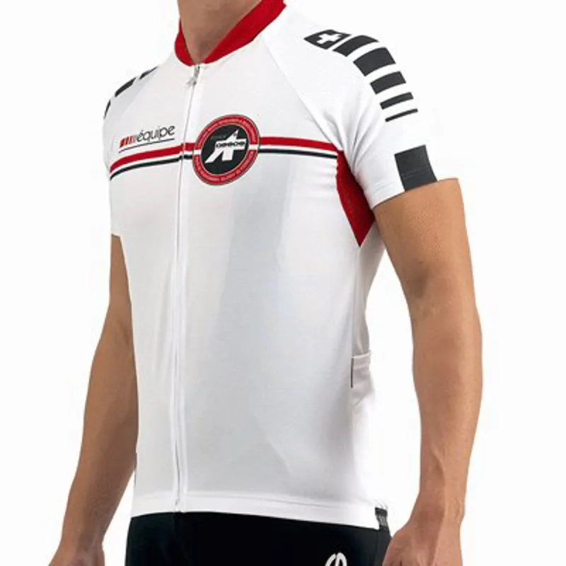 Assos Equipe Jersey in White Red size Large-1