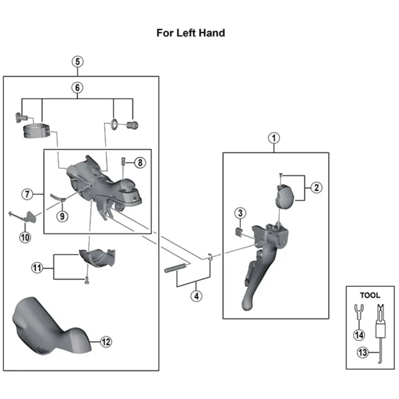 Shimano Ultegra ST-6800 Lever Hoods Black Pair-1
